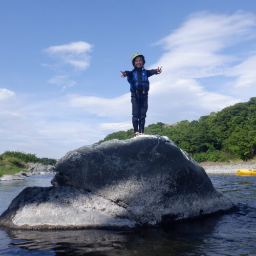 寄居町で川遊び川下り　サンブリンガー