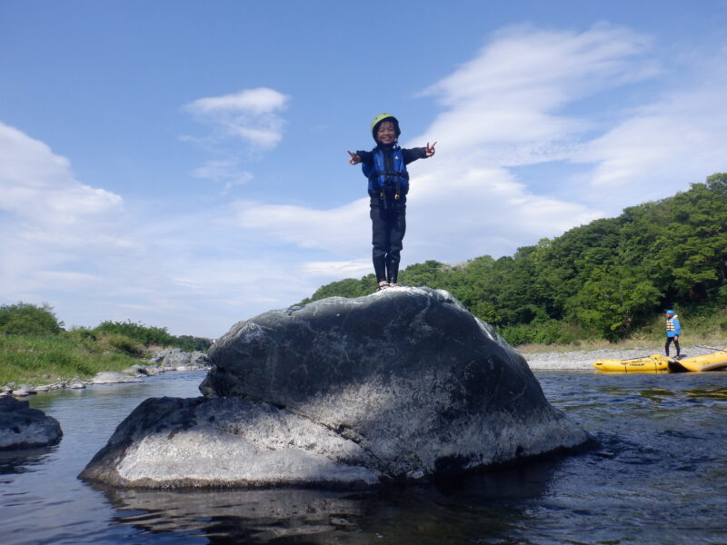 寄居町で川遊び川下り　サンブリンガー