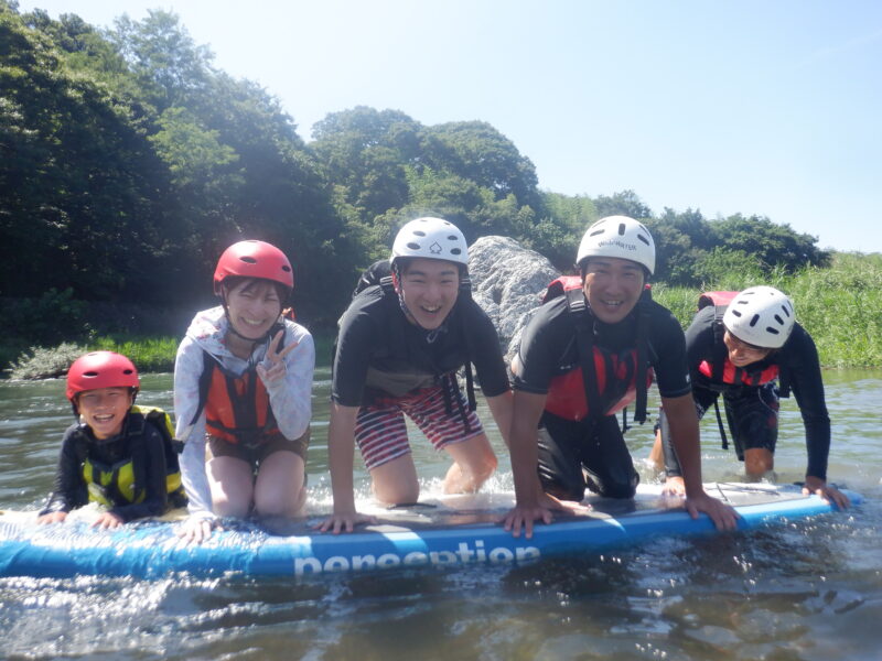 埼玉寄居町で川遊び　SUP　サップツアー