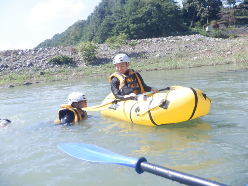 埼玉旅　寄居町で川遊び　サンブリンガー　パックラフト　パックラフトツアー