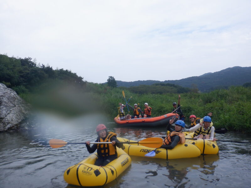 埼玉寄居町で川遊び　パックラフティング　パックラフト　パックラフトツアー