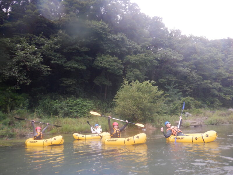 埼玉寄居町で川遊び　パックラフティング　パックラフト　パックラフトツアー