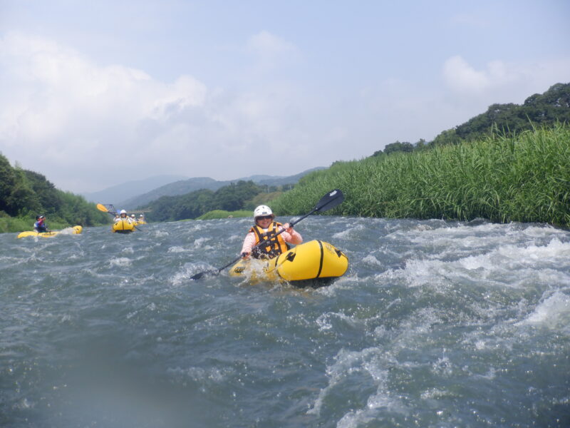 埼玉寄居町で川遊び　パックラフティング　パックラフト