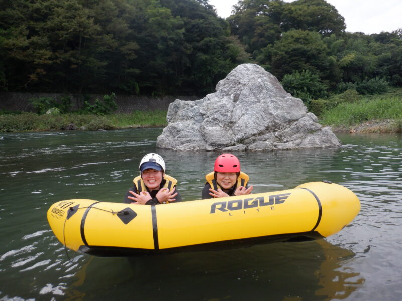 埼玉旅　寄居町で川遊び　サンブリンガー　パックラフト　パックラフトツアー　SUP　サップ　サップツアー　リバーサップ　４歳からご参加どうぞ