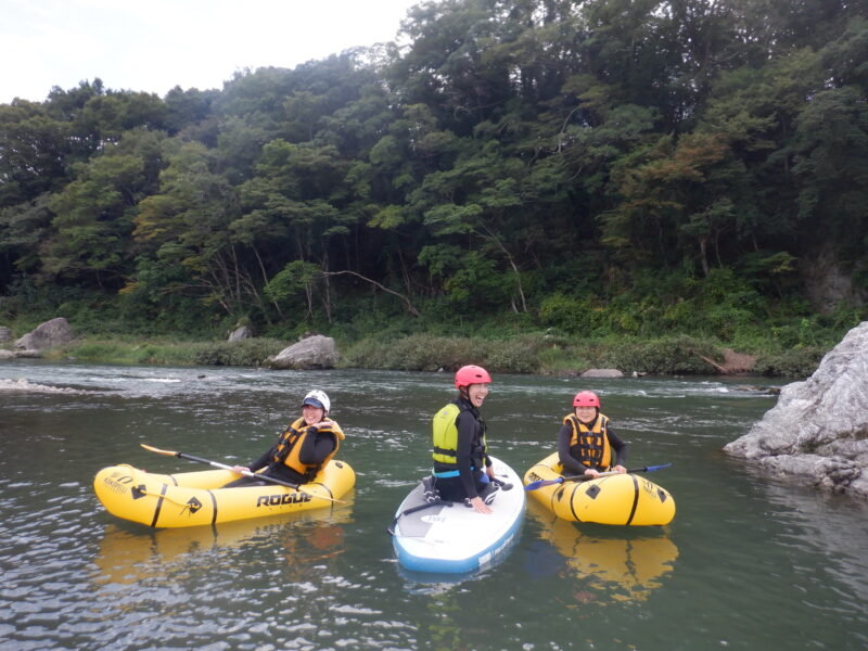 埼玉旅　寄居町で川遊び　サンブリンガー　サップツアー　サップ　SUP　パックラフト　パックラフトツアー