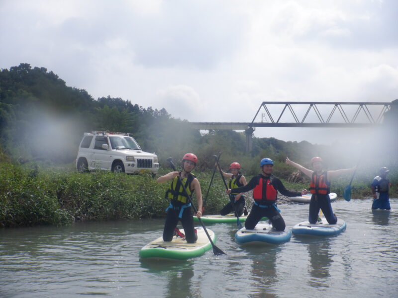 埼玉寄居町で川遊び　SUP　サップツアー