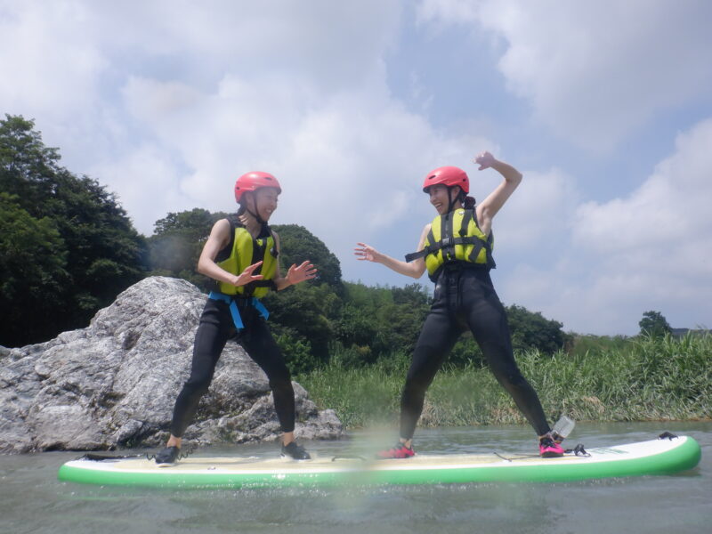 埼玉寄居町で川遊び　SUP　サップツアー