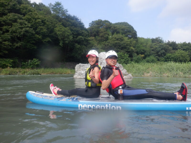 埼玉寄居町で川遊び　SUP　サップツアー