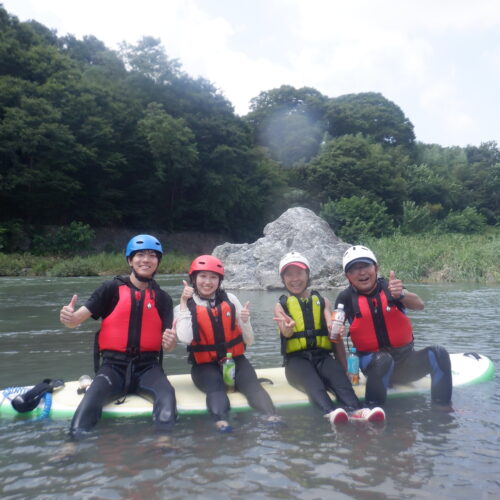 埼玉寄居町で川遊び　SUP　サップツアー