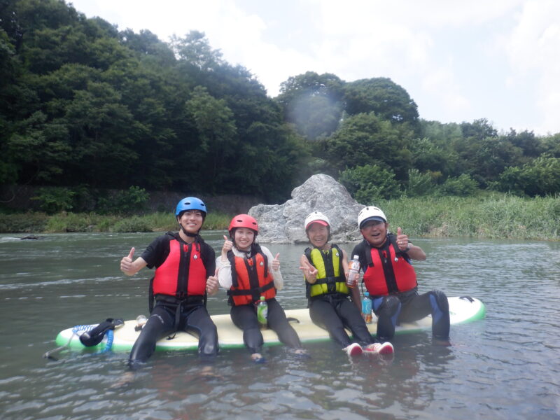 埼玉寄居町で川遊び　SUP　サップツアー