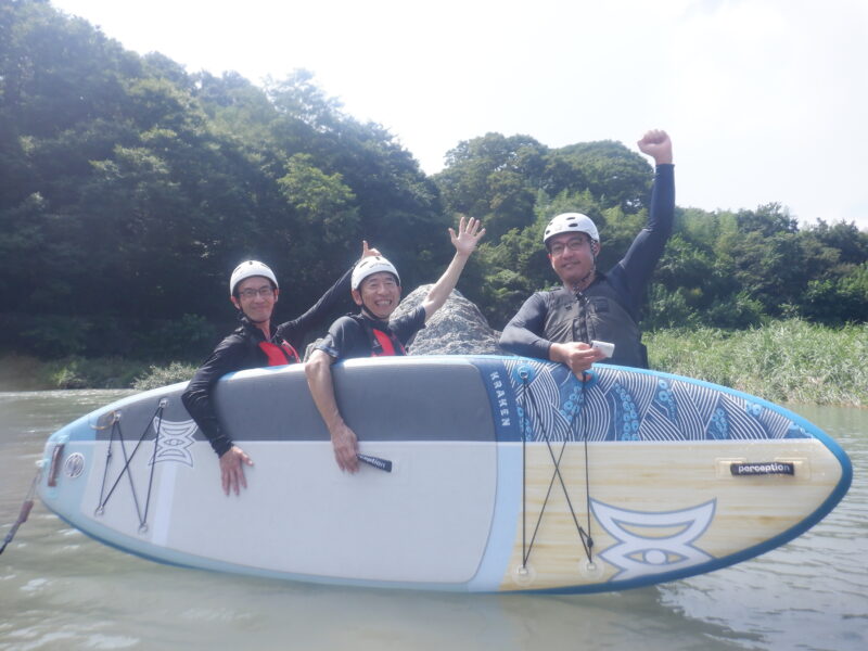 埼玉寄居町で川遊び　SUP　サップツアー