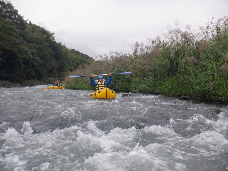 埼玉旅　寄居町で川遊び　サンブリンガー　パックラフト　パックラフトツアー　４歳からご参加どうぞ