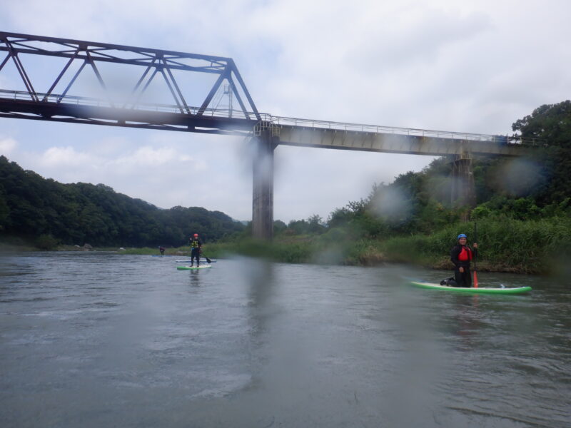 埼玉寄居町で川遊び　SUP