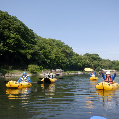 寄居町で川遊び川下り　サンブリンガー