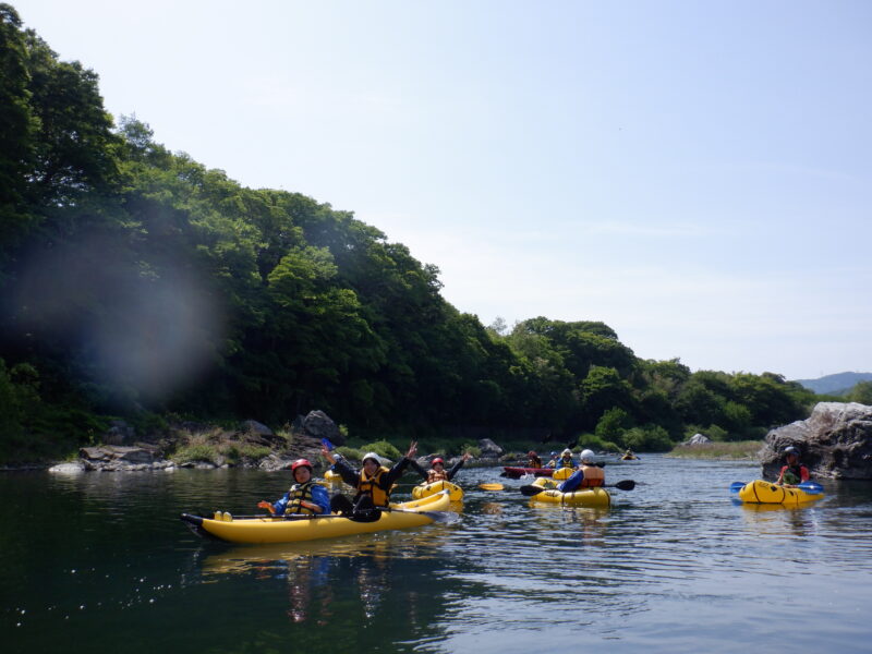 寄居町で川遊び川下り　サンブリンガー