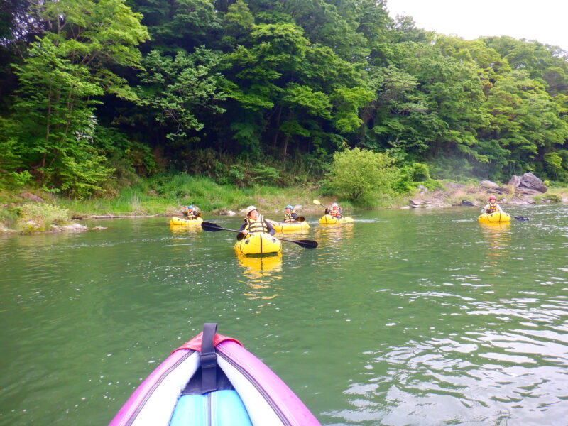 埼玉寄居町で川遊び　パックラフト　パックラフトツアー