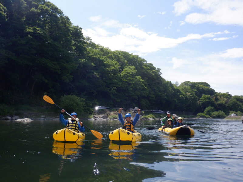 寄居町で川遊び川下り　サンブリンガー