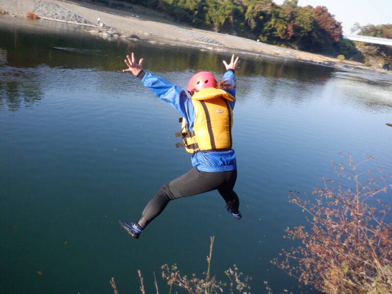 埼玉旅　寄居町で川遊び　サンブリンガー　パックラフト　パックラフトツアー　ダッキー　４歳からご参加どうぞ