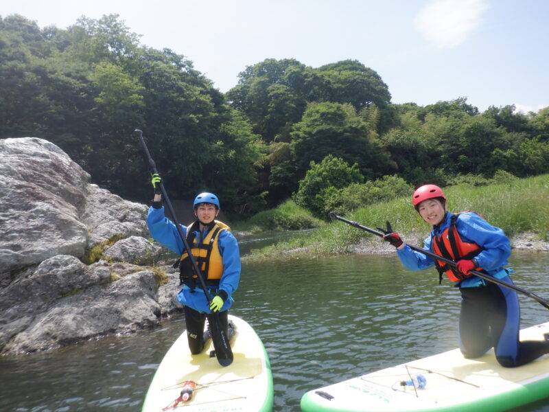 寄居町で川遊び　SUPツアー