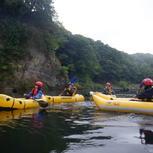 寄居町で川遊び川下り　サンブリンガー