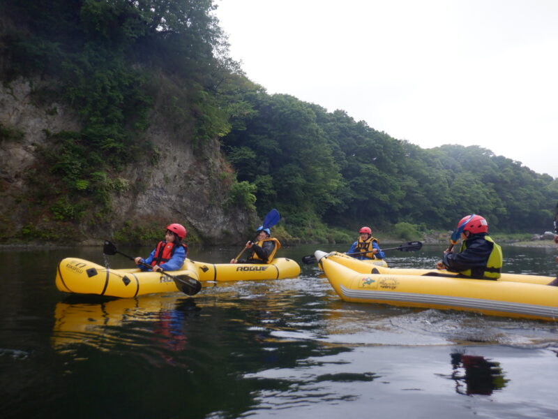 寄居町で川遊び川下り　サンブリンガー