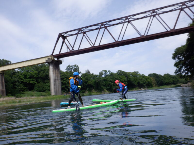 寄居町で川遊び　SUPツアー