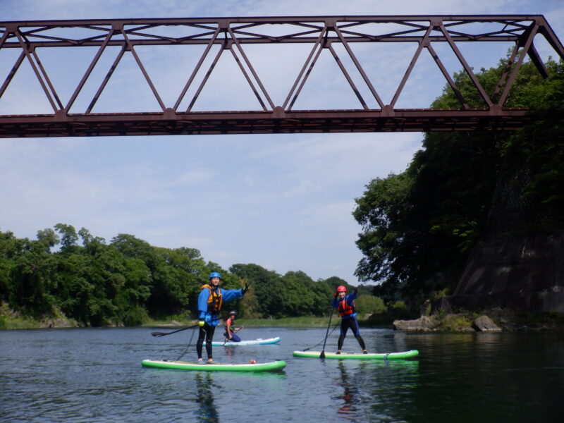 寄居町で川遊び　SUPツアー