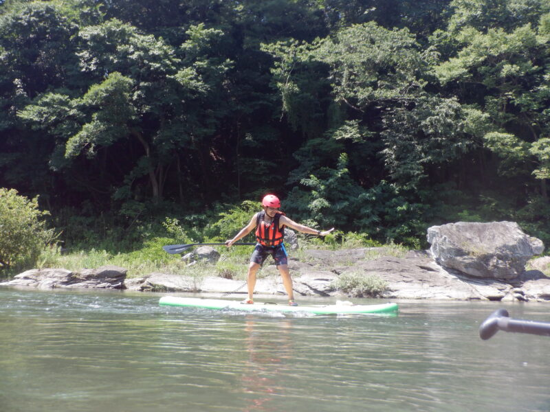 埼玉旅　寄居町で川遊び　サンブリンガー　リバーサップ　SUPツアー