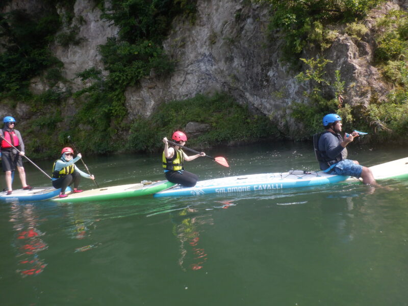 埼玉寄居町で川遊び　SUP