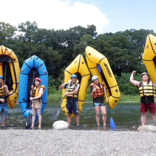 埼玉旅　寄居町で川遊び　パックラフトツアー　パックラフト　ダッキー　サンブリンガー　リバーアクティビティ