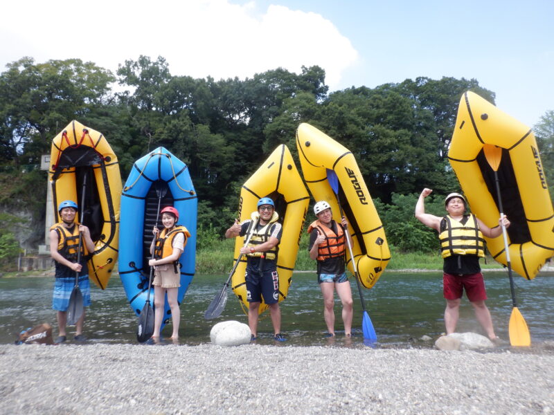 埼玉旅　寄居町で川遊び　パックラフトツアー　パックラフト　ダッキー　サンブリンガー　リバーアクティビティ