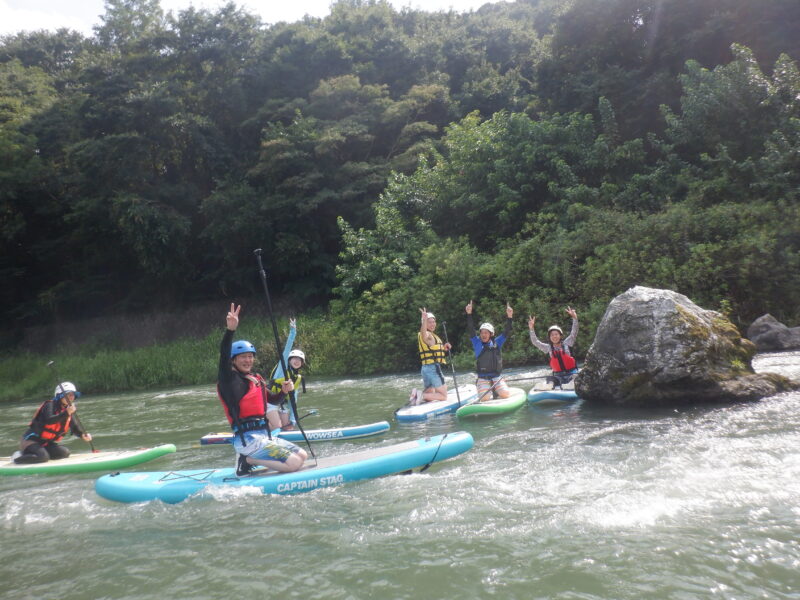 埼玉寄居町で川遊び　SUP　サップツアー