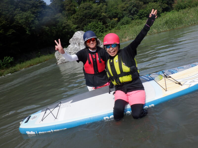 埼玉寄居町で川遊び　SUP　サップツアー