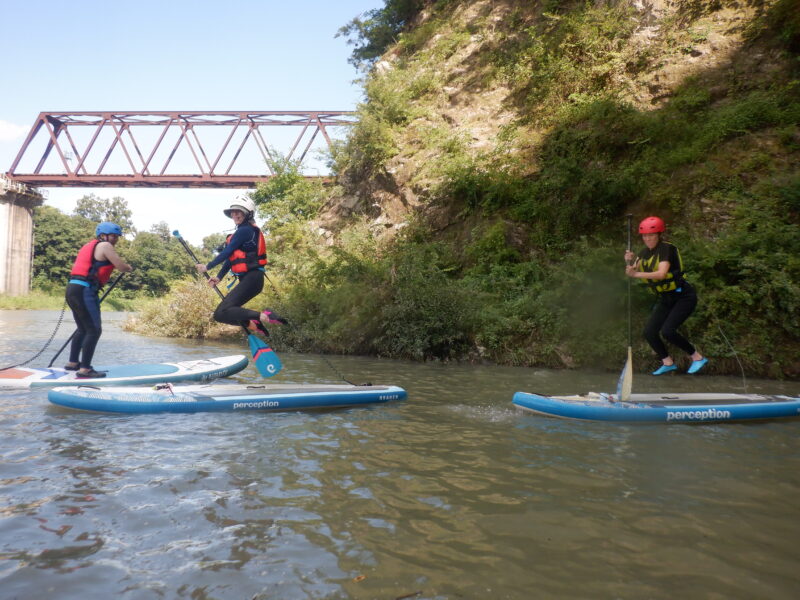 埼玉寄居町で川遊び　ＳＵＰ　サップツアー