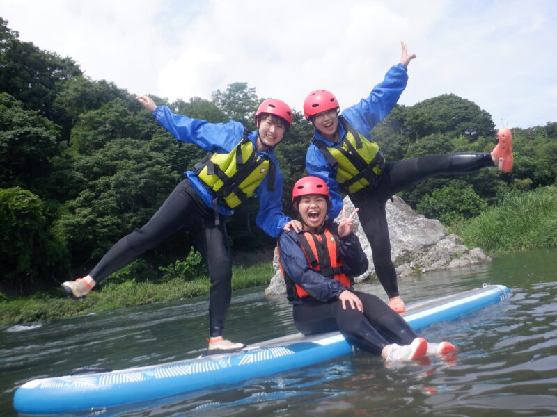 埼玉寄居町で川遊び　　リバーサップ　SUP