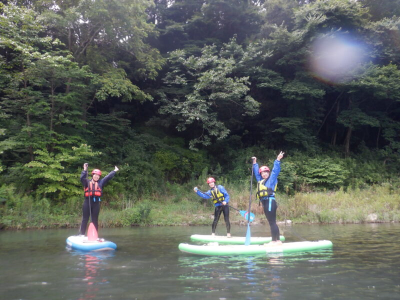 埼玉寄居町で川遊び　　SUPツアー　リバーサップ　SUP