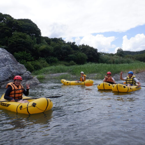 埼玉旅　サンブリンガー　寄居町で川遊び　パックラフト　パックラフトツアー