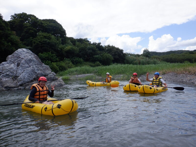 埼玉旅　サンブリンガー　寄居町で川遊び　パックラフト　パックラフトツアー