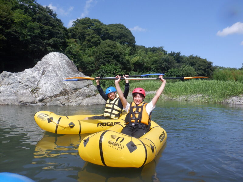 埼玉旅　パックラフトツアー　パックラフト　寄居町で川遊び　サンブリンガー