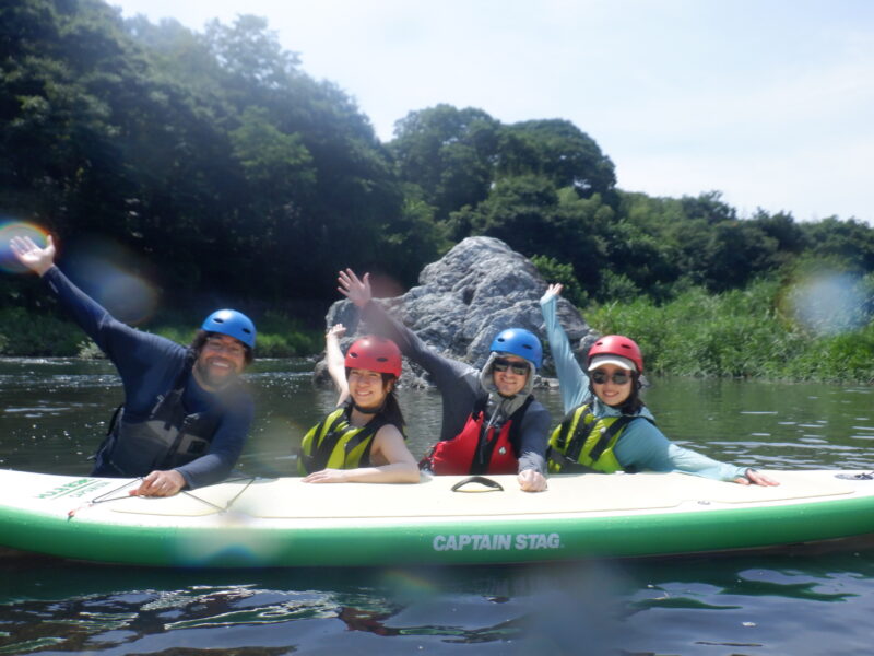 埼玉寄居町で川遊び　SUPツアー