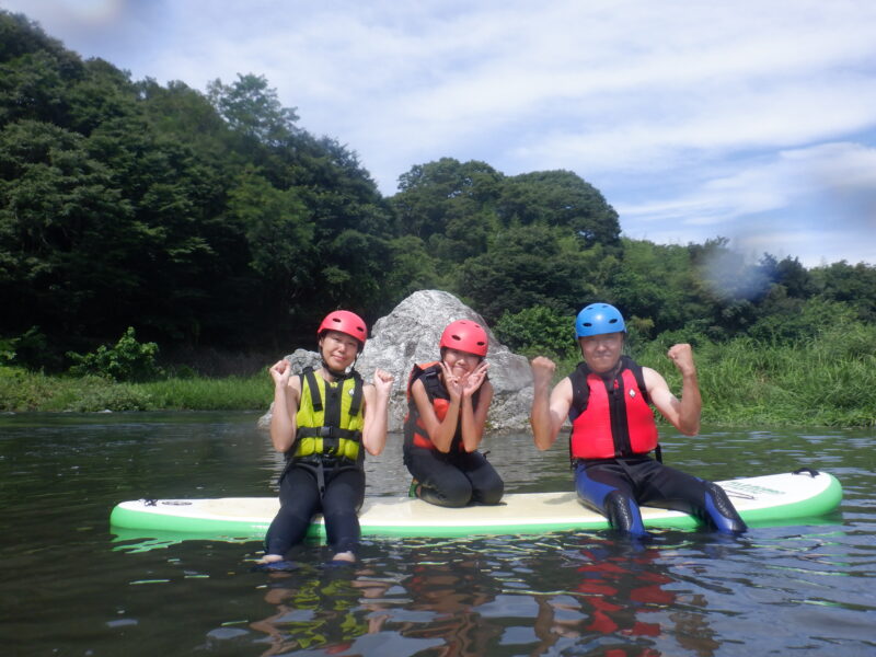 埼玉寄居町で川遊び　SUP　サップツアー