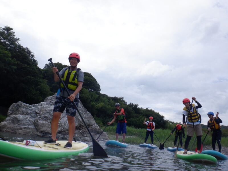 埼玉旅　寄居町で川遊び　サンブリンガー　SUP　リバーサップ　サップツアー　