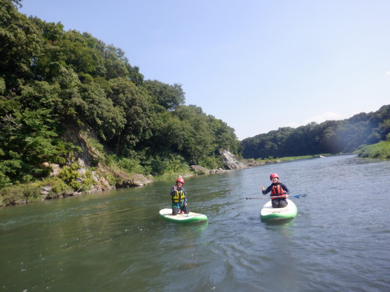 埼玉寄居町で川遊び　SUP　サップツアー