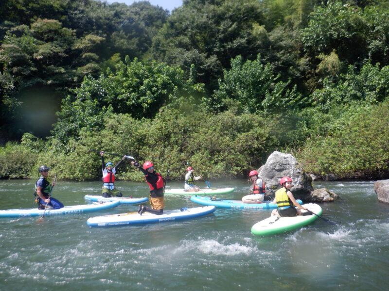 埼玉寄居町で川遊び　SUP　サップツアー