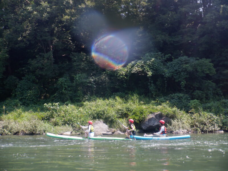 埼玉寄居町で川遊び　SUP　サップツアー