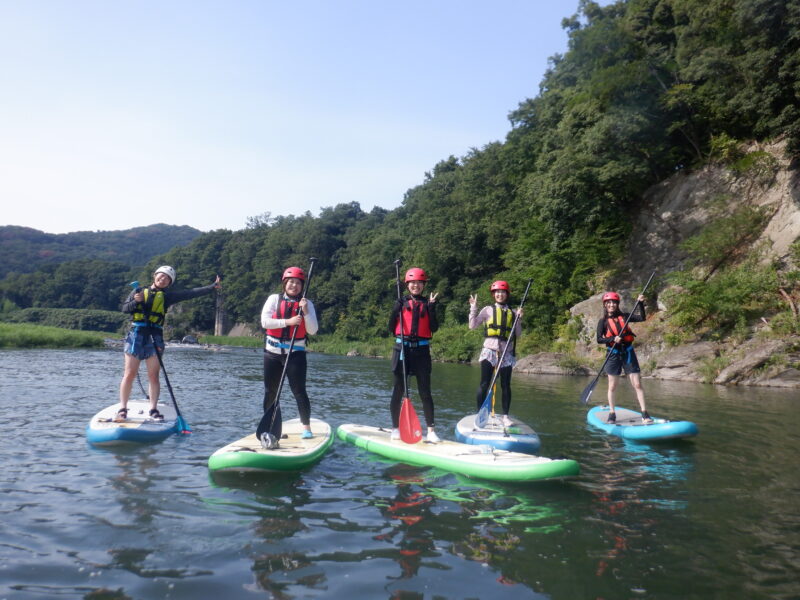 埼玉寄居町で川遊び　SUP　サップツアー