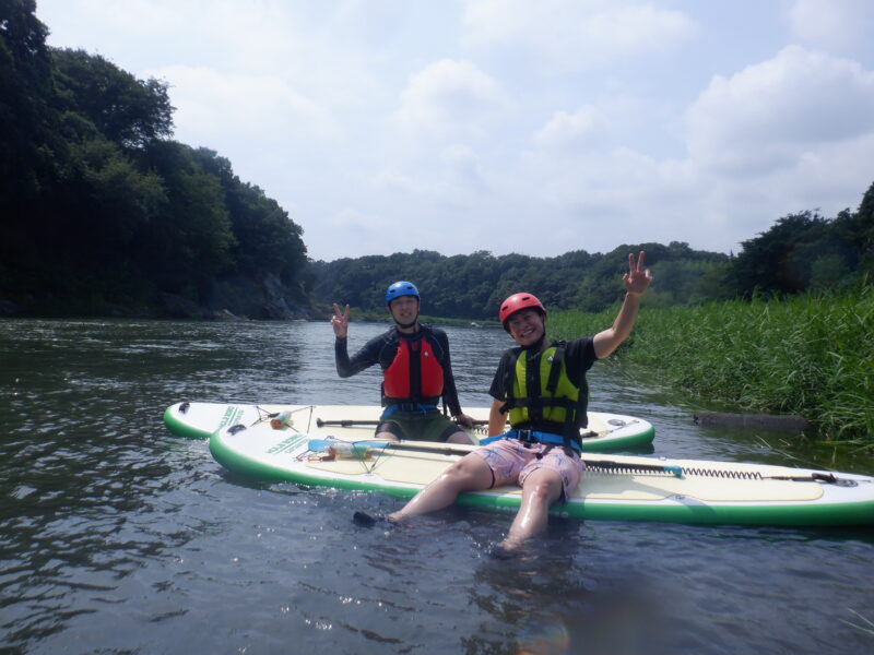 埼玉寄居町で川遊び　SUP　サップツアー