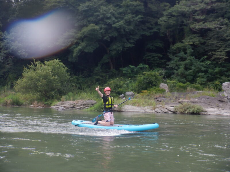 埼玉寄居町で川遊び　SUP　サップツアー