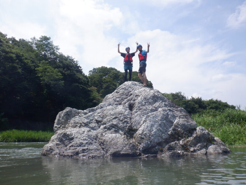 埼玉寄居町で川遊び　SUP　サップツアー