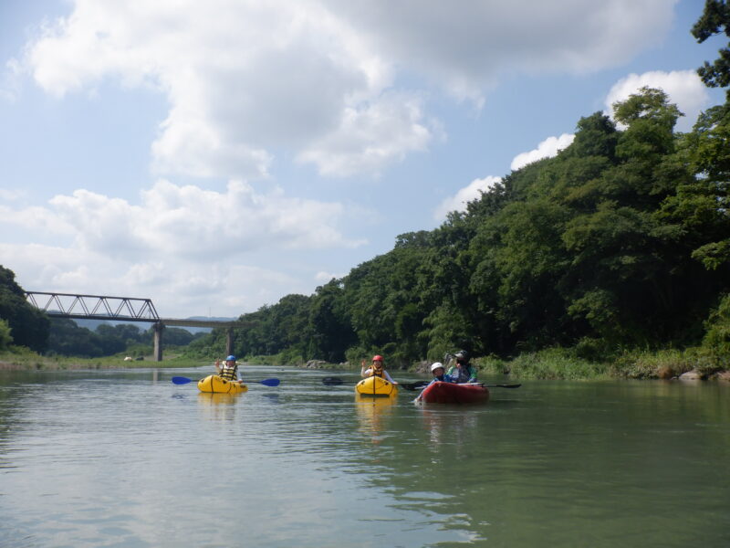 埼玉県寄居町でリバーアクティビティ